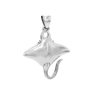Ocean dreams as wide as the Manta Ray Small Sterling Silver Pendant TP1008 - Jewelry